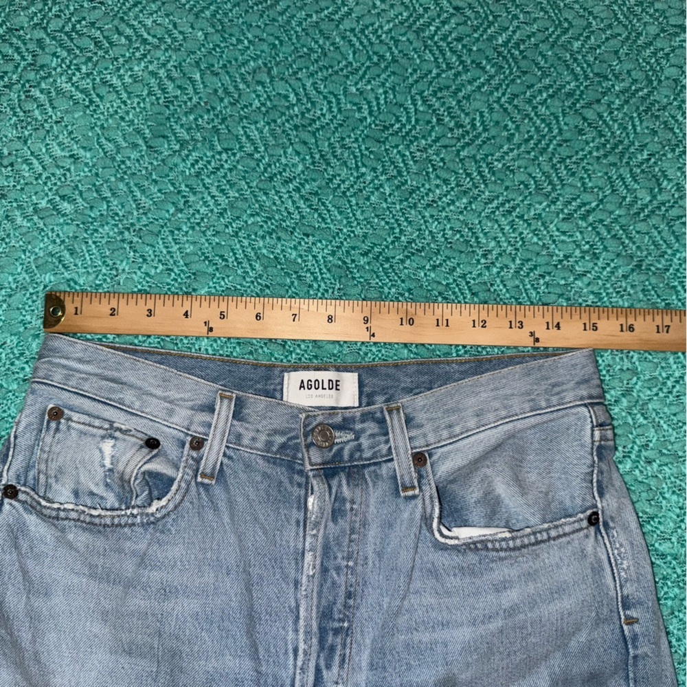 Agolde Riley High Rise Straight Crop Jeans - Picture 8 of 8